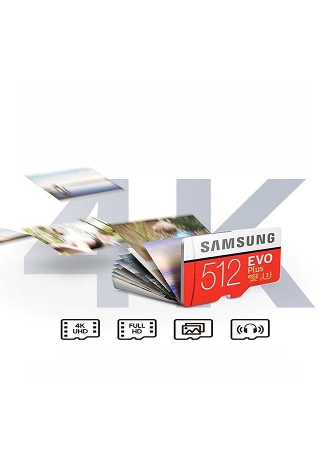 سامسونج بطاقة ذاكرة عالية السرعة 512GB Evo Plus U3 TF Card للهواتف المحمولة وكاميرات القيادة وكاميرات المراقبة - التوافق العالمي - Image 5